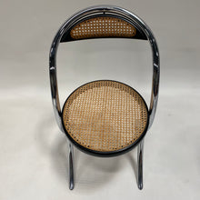 Load image into Gallery viewer, Set of 4 Italian Design Webbing Dining Chairs With Chrome Tube Frame Italy 1970
