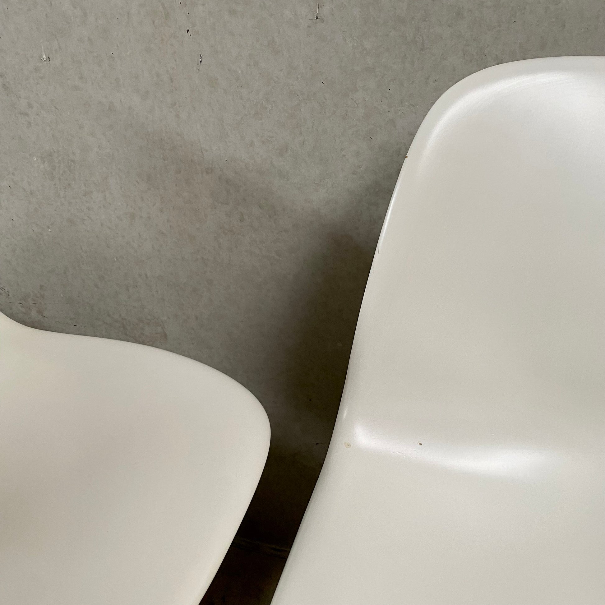 SET OF 5 WHITE KANGAROO DINING CHAIRS BY ERNST MOECKL FOR HORN, GERMANY 1968