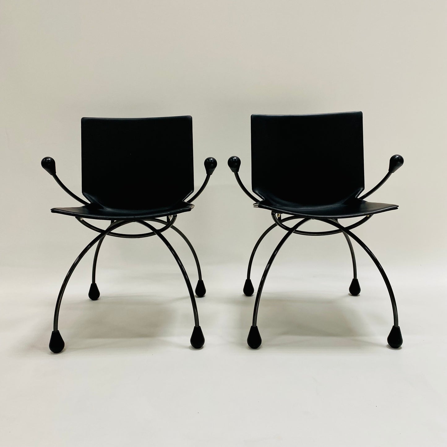 Seltenes Set aus zwei Sesseln von Karel Boonzaaijer und Pierre Mazairac für Young International Niederlande 1980 