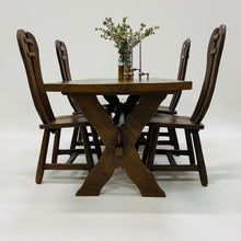 Load image into Gallery viewer, BRUTALIST DINING SET BY KUNSTMEUBELEN DE PUYDT, BELGIUM 1970S
