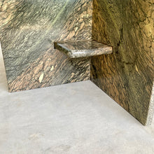 Load image into Gallery viewer, LARGE SICILIAN MARBLE COFFEE TABLE WITH GLASS TOP, ITALY 1980S
