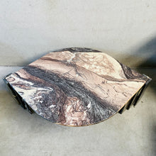 Load image into Gallery viewer, LARGE EYE SHAPED SICILIAN MARBLE COFFEE TABLE FOR ROCHE BOBOIS, ITALY 1970S
