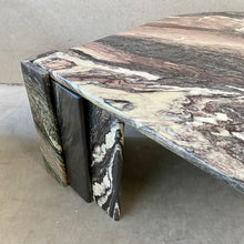 Load image into Gallery viewer, LARGE EYE SHAPED SICILIAN MARBLE COFFEE TABLE FOR ROCHE BOBOIS, ITALY 1970S

