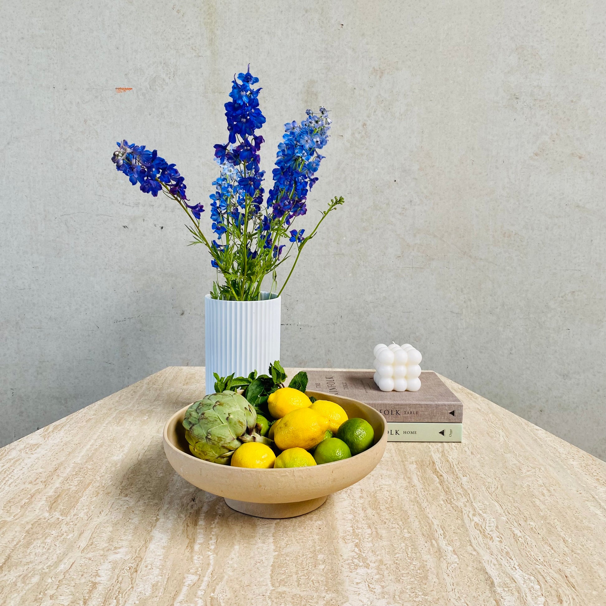 LARGE MID-CENTURY ITALIAN TRAVERTINE DINING TABLE, ITALY 1970S