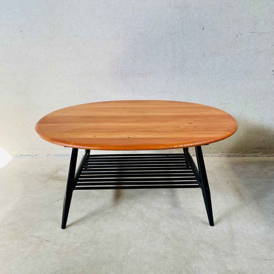 Large Oval Coffee Table by Lucian Randolph Ercolani for Ercol, England 1950