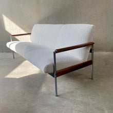Load image into Gallery viewer, MID-CENTURY 3-SEATER SOFA WITH PALISSANDER FRAME AND BOUCLÉ FABRIC FOR TOPFORM, NETHERLANDS 1970s
