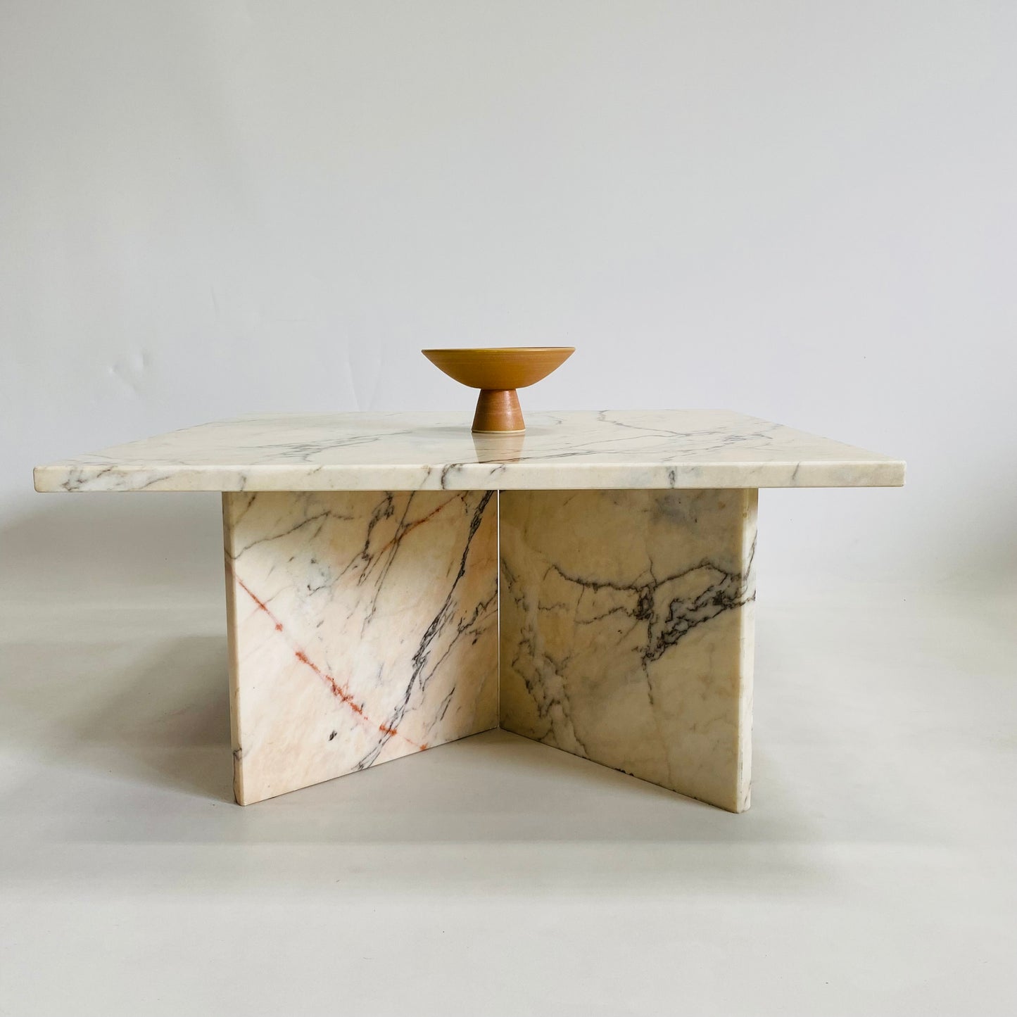 Italienischer Marmor-Couchtisch im Mid-Century-Design, Italien, 1970