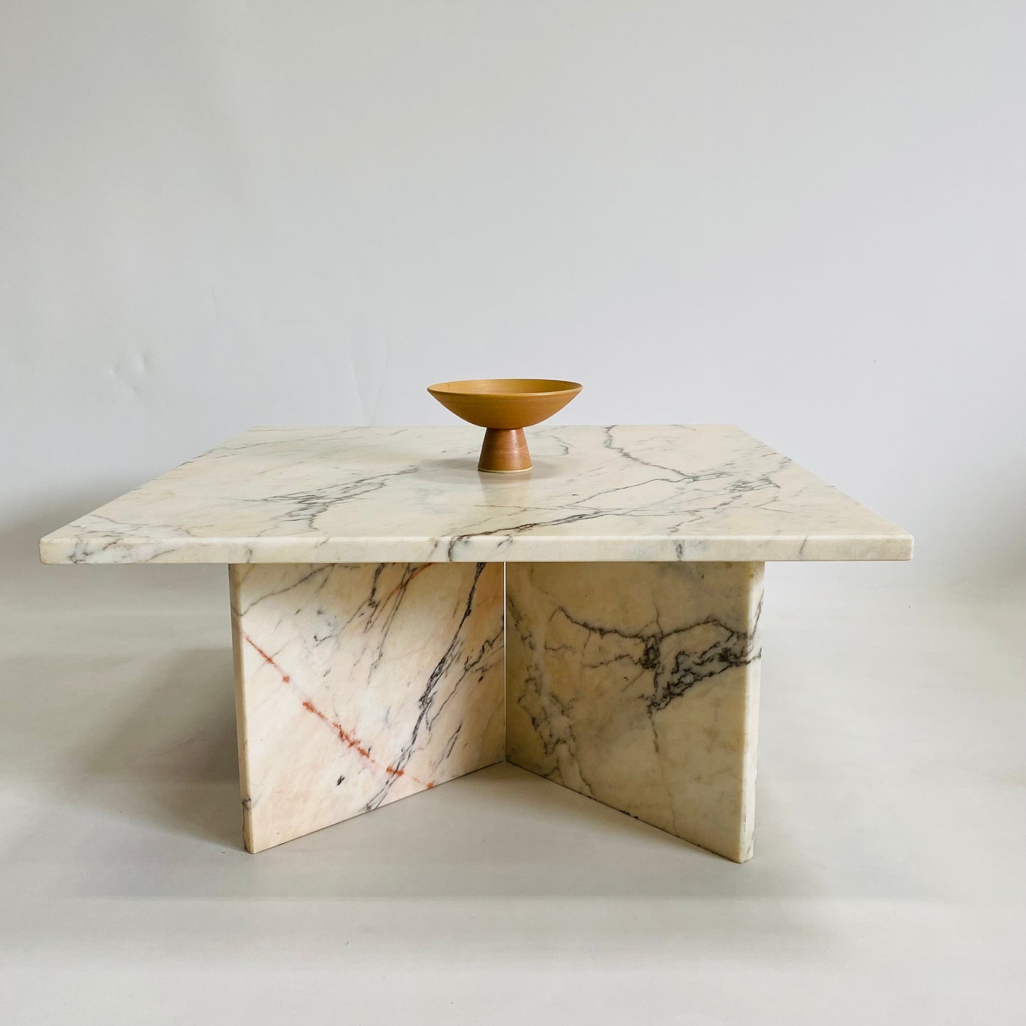 Italienischer Marmor-Couchtisch im Mid-Century-Design, Italien, 1970