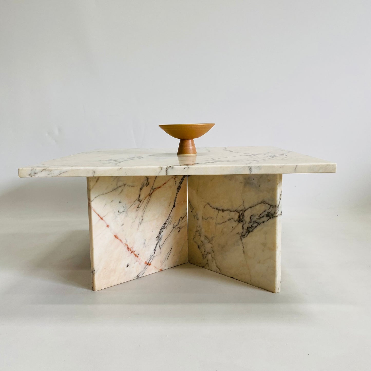 Italienischer Marmor-Couchtisch im Mid-Century-Design, Italien, 1970