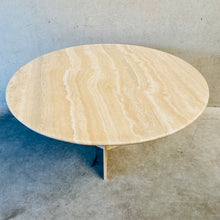 Load image into Gallery viewer, Mid-century Round Italian Design Travertine Dining Table, Italy 1970
