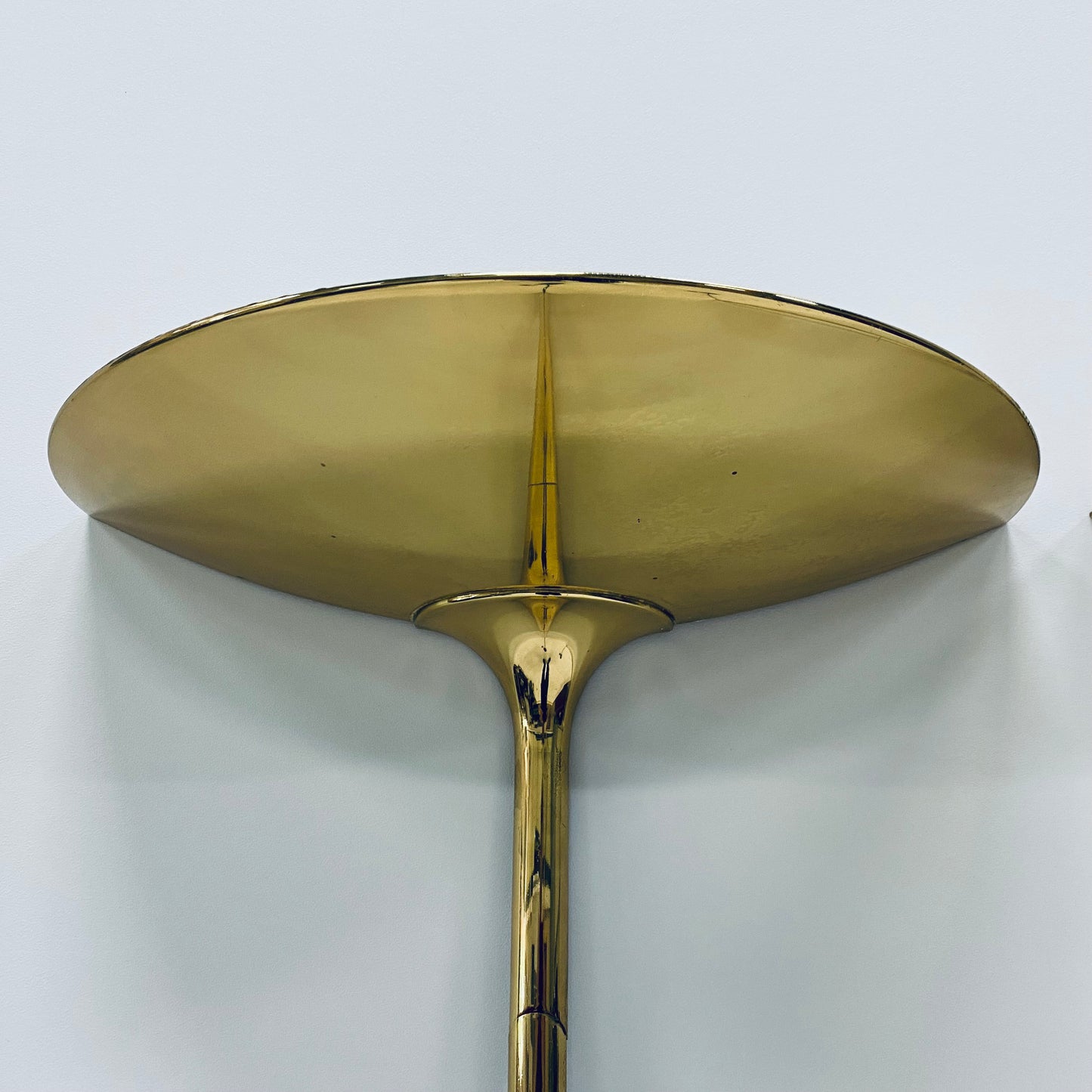 2 x Florian Schulz Messing-Wandleuchten, Deutschland 1970