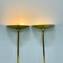 Load image into Gallery viewer, 2 X Florian Schulz Brass Uplights Bowl Scones Wall Lights, Germany 1970
