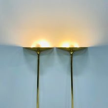 Load image into Gallery viewer, 2 X Florian Schulz Brass Uplights Bowl Scones Wall Lights, Germany 1970
