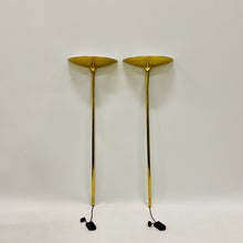 Load image into Gallery viewer, 2 X Florian Schulz Brass Uplights Bowl Scones Wall Lights, Germany 1970
