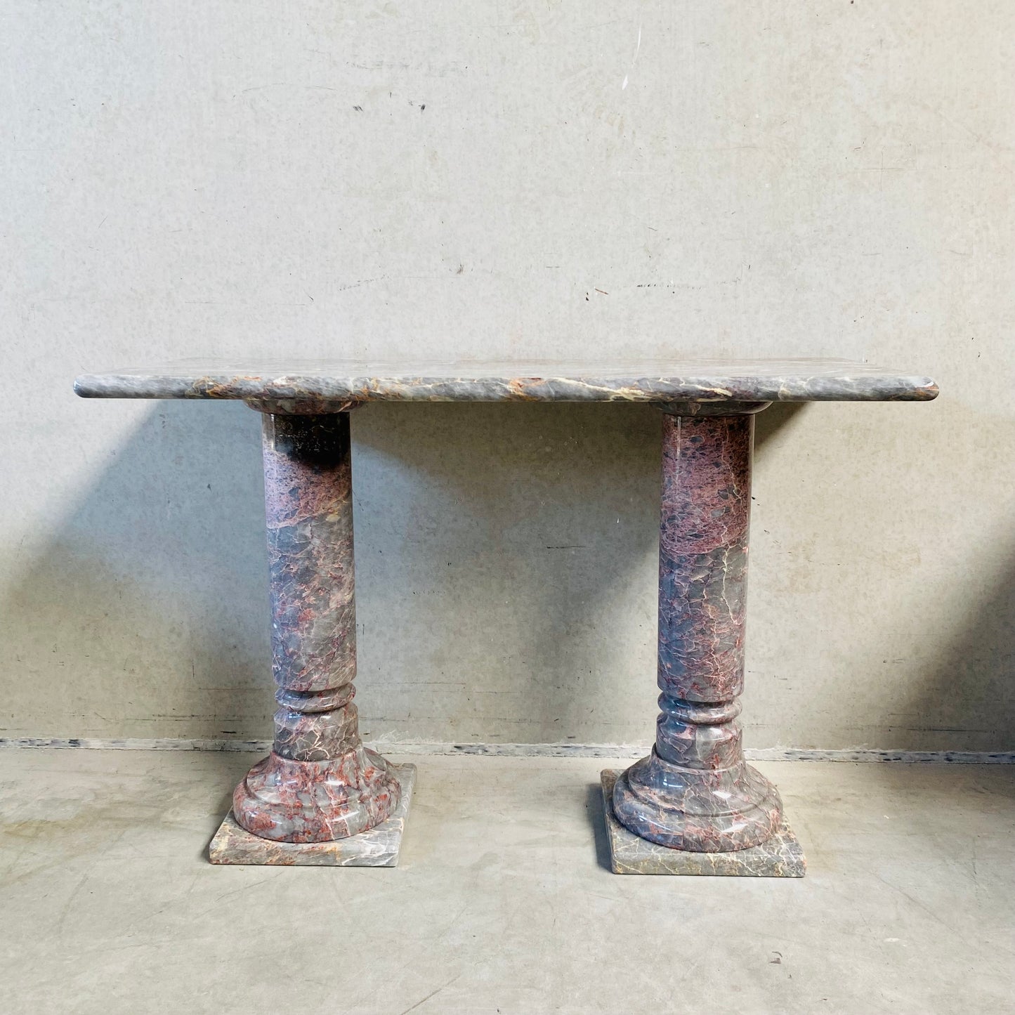 SOLID POLISHED SALOME MARBLE SIDE TABLE, 1980S
