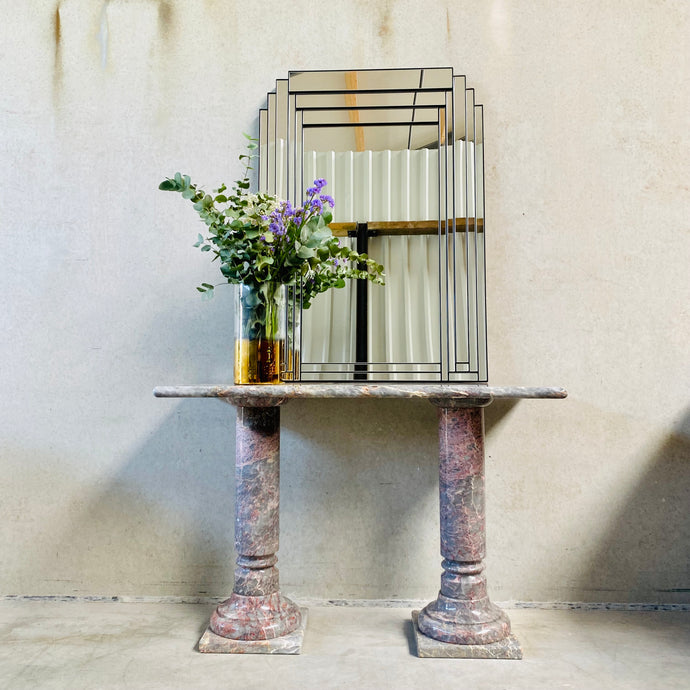 SOLID POLISHED SALOME MARBLE SIDE TABLE, 1980S