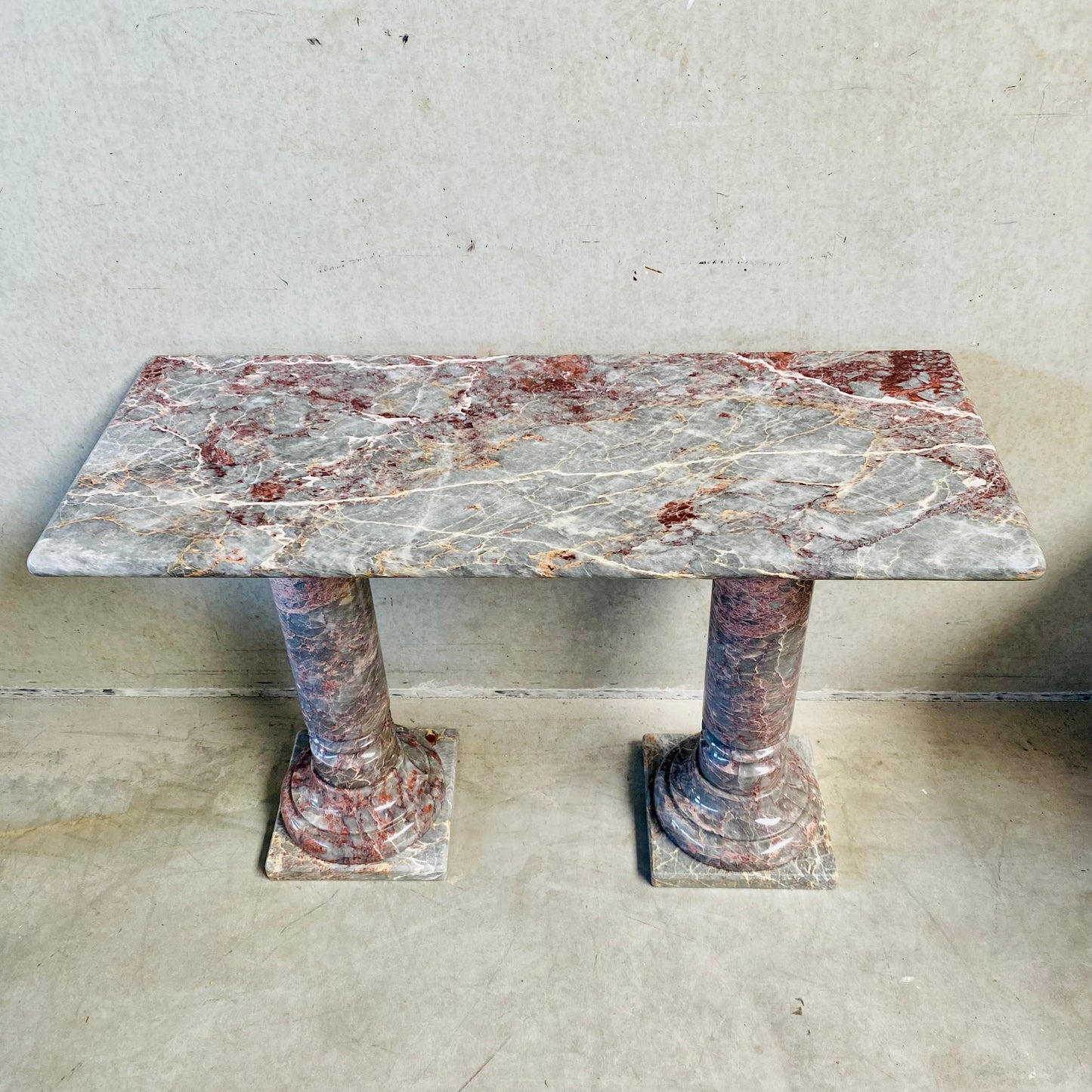 SOLID POLISHED SALOME MARBLE SIDE TABLE, 1980S