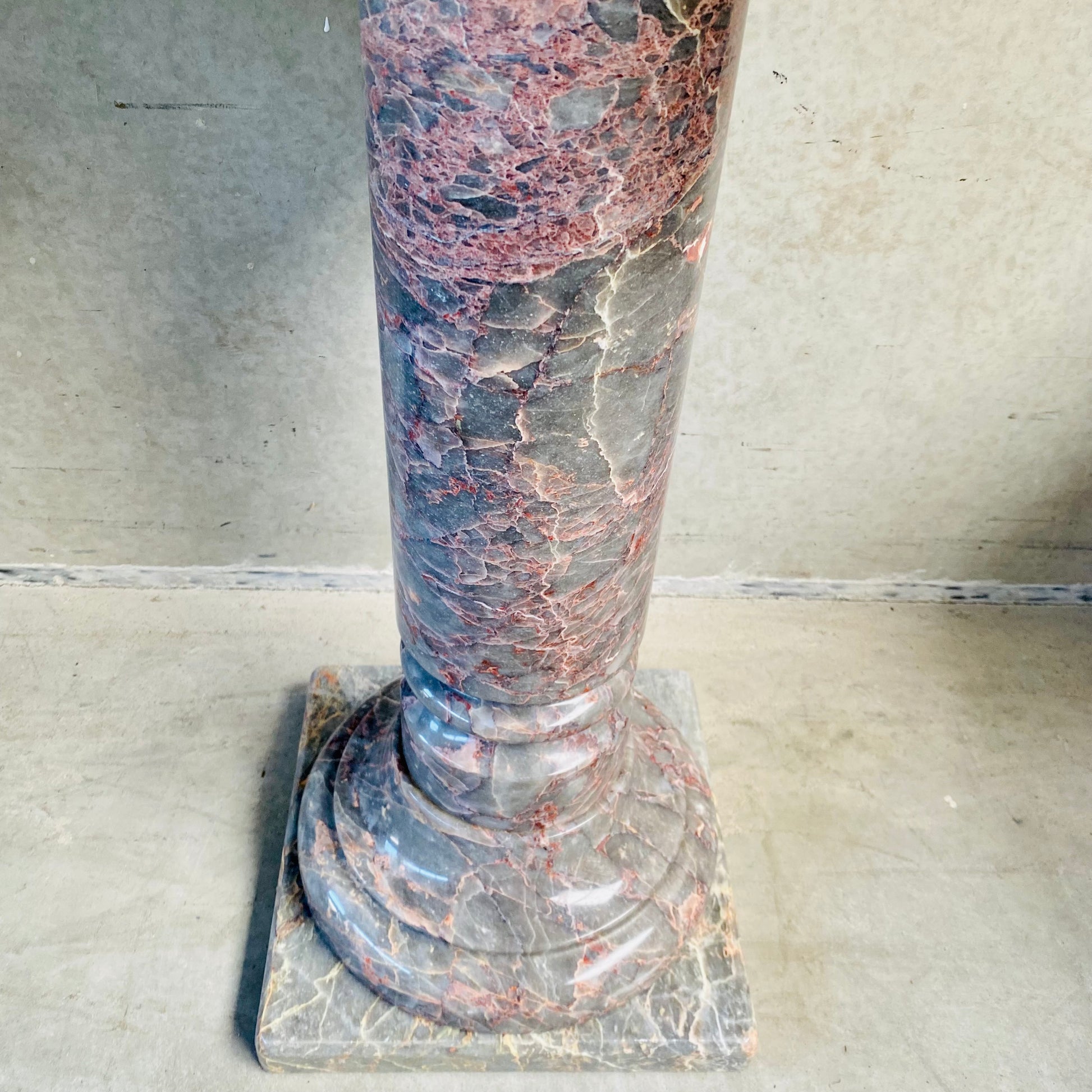 SOLID POLISHED SALOME MARBLE SIDE TABLE, 1980S