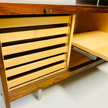 Load image into Gallery viewer, MID-CENTURY ROSEWOOD AND LEATHER EXECUTIVE DESK BY SVEN IVAR DYSTHE FOR DOKKA MOBLER, NORWAY 1960S
