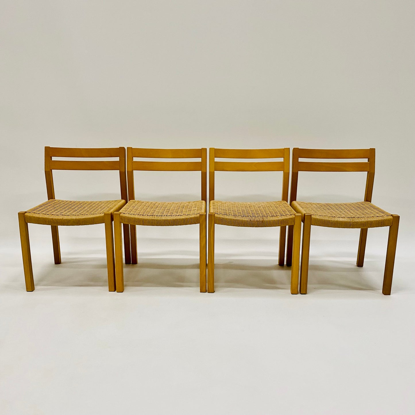 4 x Modell 401 Esszimmerstühle von Niels O. Møller für Jl Møller Møbelfabrik, Dänemark 1970