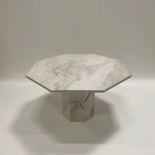 Load image into Gallery viewer, Octogonal Italian Marble Travertin Dining Table, Italy 1970
