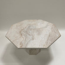 Load image into Gallery viewer, Octogonal Italian Marble Travertin Dining Table, Italy 1970
