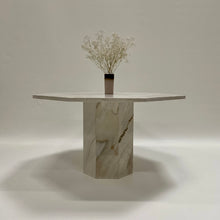 Load image into Gallery viewer, Octogonal Italian Marble Travertin Dining Table, Italy 1970

