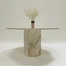 Load image into Gallery viewer, OCTOGONAL ITALIAN TRAVERTINE DINING TABLE, ITALY 1970S
