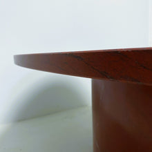Load image into Gallery viewer, LARGE OX-BLOOD RED &#39;ROSSO LEVANTO&#39; OVAL MARBLE COFFEE TABLE TABLE, ITALY 1970S 
