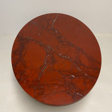 Load image into Gallery viewer, LARGE OX-BLOOD RED &#39;ROSSO LEVANTO&#39; OVAL MARBLE COFFEE TABLE TABLE, ITALY 1970S 
