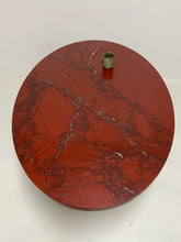 Load image into Gallery viewer, LARGE OX-BLOOD RED &#39;ROSSO LEVANTO&#39; OVAL MARBLE COFFEE TABLE TABLE, ITALY 1970S 
