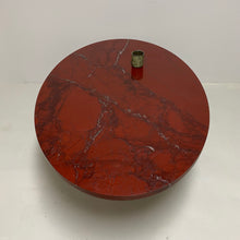 Load image into Gallery viewer, LARGE OX-BLOOD RED &#39;ROSSO LEVANTO&#39; OVAL MARBLE COFFEE TABLE TABLE, ITALY 1970S 
