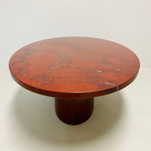 Load image into Gallery viewer, LARGE OX-BLOOD RED &#39;ROSSO LEVANTO&#39; OVAL MARBLE COFFEE TABLE TABLE, ITALY 1970S 
