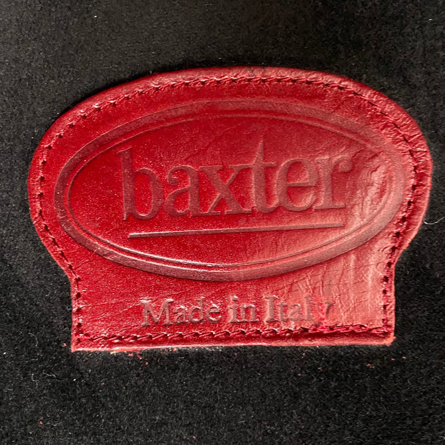 OX-BLOOD RED LEATHER LOUNGE CHAIRS "BERGÈRE" BY BAXTER, ITALY