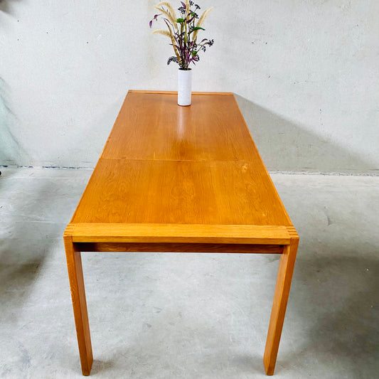 Table à manger Se15 en chêne par Pierre Mazairac et Charles Boonzaaijer pour Pastoe, Pays-Bas 1976