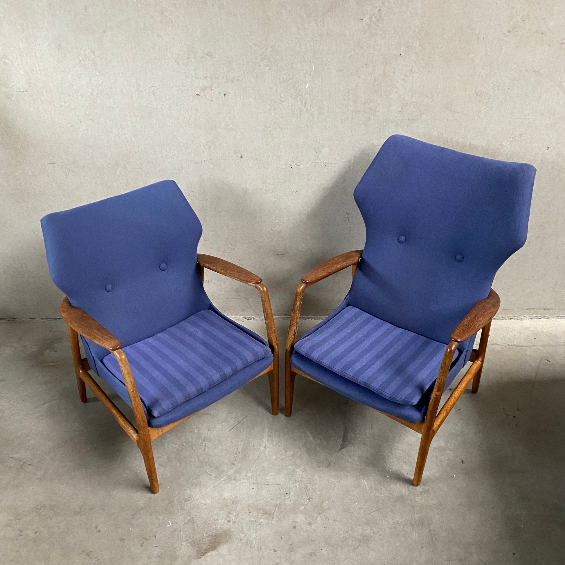 PAIR OF ARNOLD MADSEN & HENRY SCHUBELL LOUNGE CHAIRS FOR BOVENKAMP, NETHERLANDS 1950S