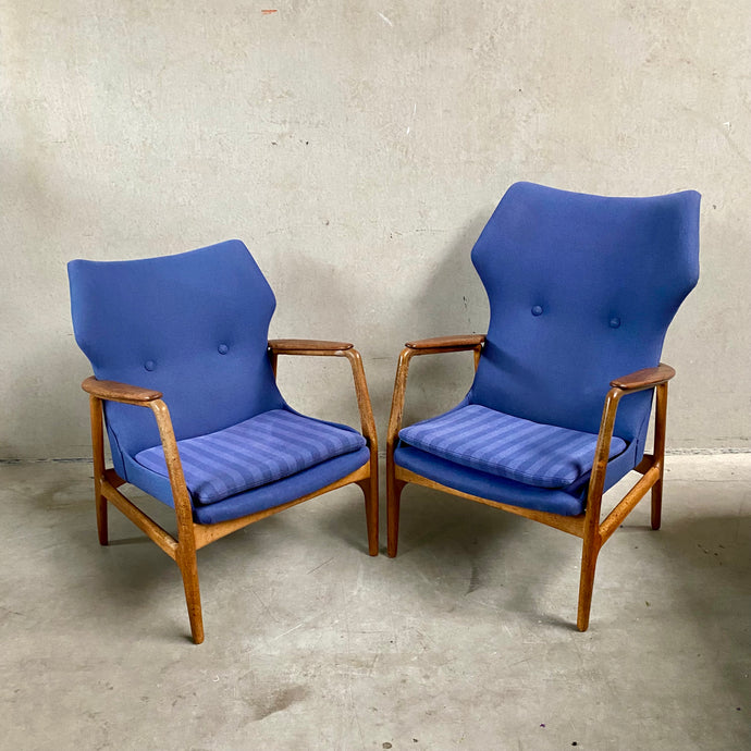PAIR OF ARNOLD MADSEN & HENRY SCHUBELL LOUNGE CHAIRS FOR BOVENKAMP, NETHERLANDS 1950S