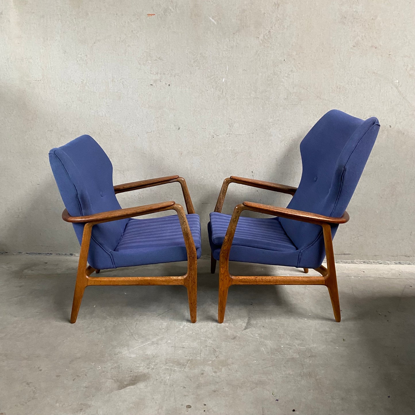 PAIR OF ARNOLD MADSEN & HENRY SCHUBELL LOUNGE CHAIRS FOR BOVENKAMP, NETHERLANDS 1950S