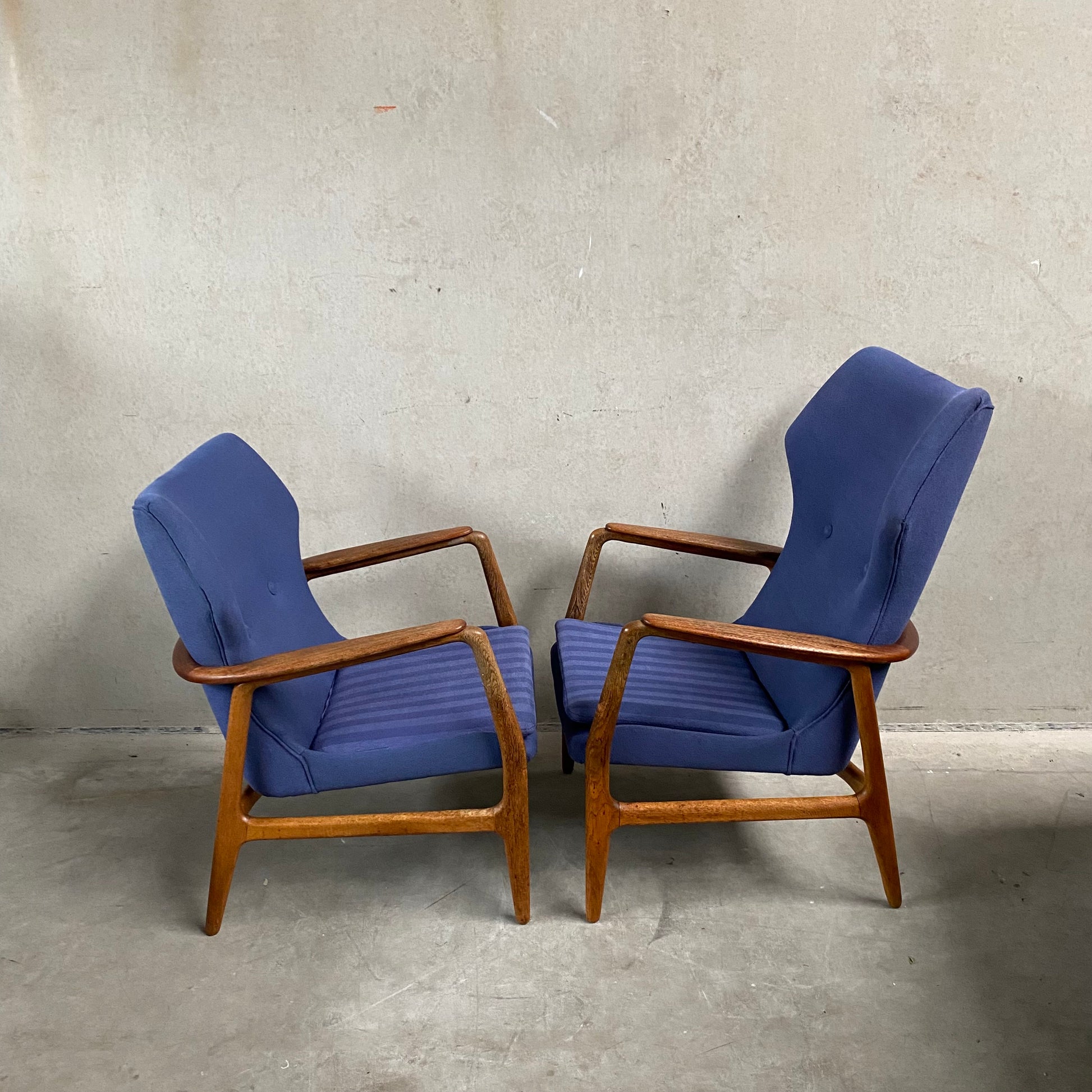 PAIR OF ARNOLD MADSEN & HENRY SCHUBELL LOUNGE CHAIRS FOR BOVENKAMP, NETHERLANDS 1950S