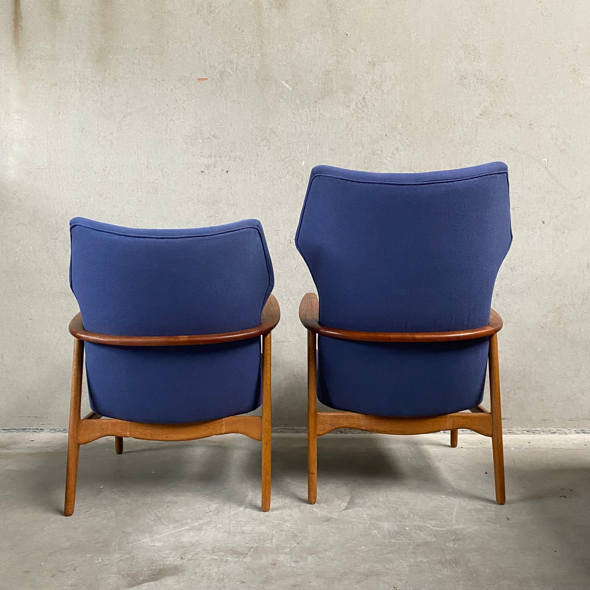 PAIR OF ARNOLD MADSEN & HENRY SCHUBELL LOUNGE CHAIRS FOR BOVENKAMP, NETHERLANDS 1950S