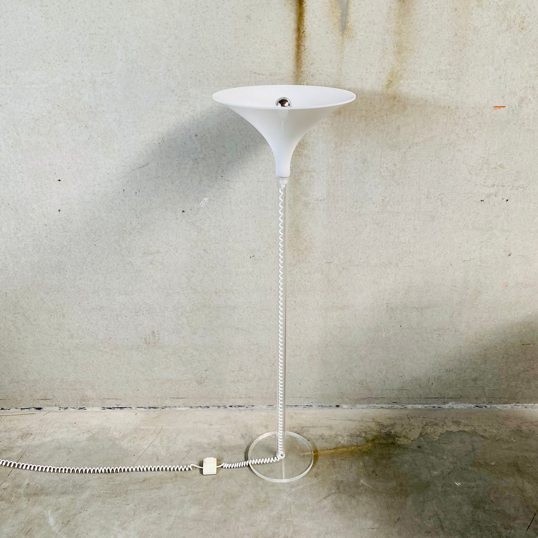 PLEXIGLASS PERSPEX FLOOR LAMP HARCO LOOR HAARLEM, NETHERLANDS 1980S 