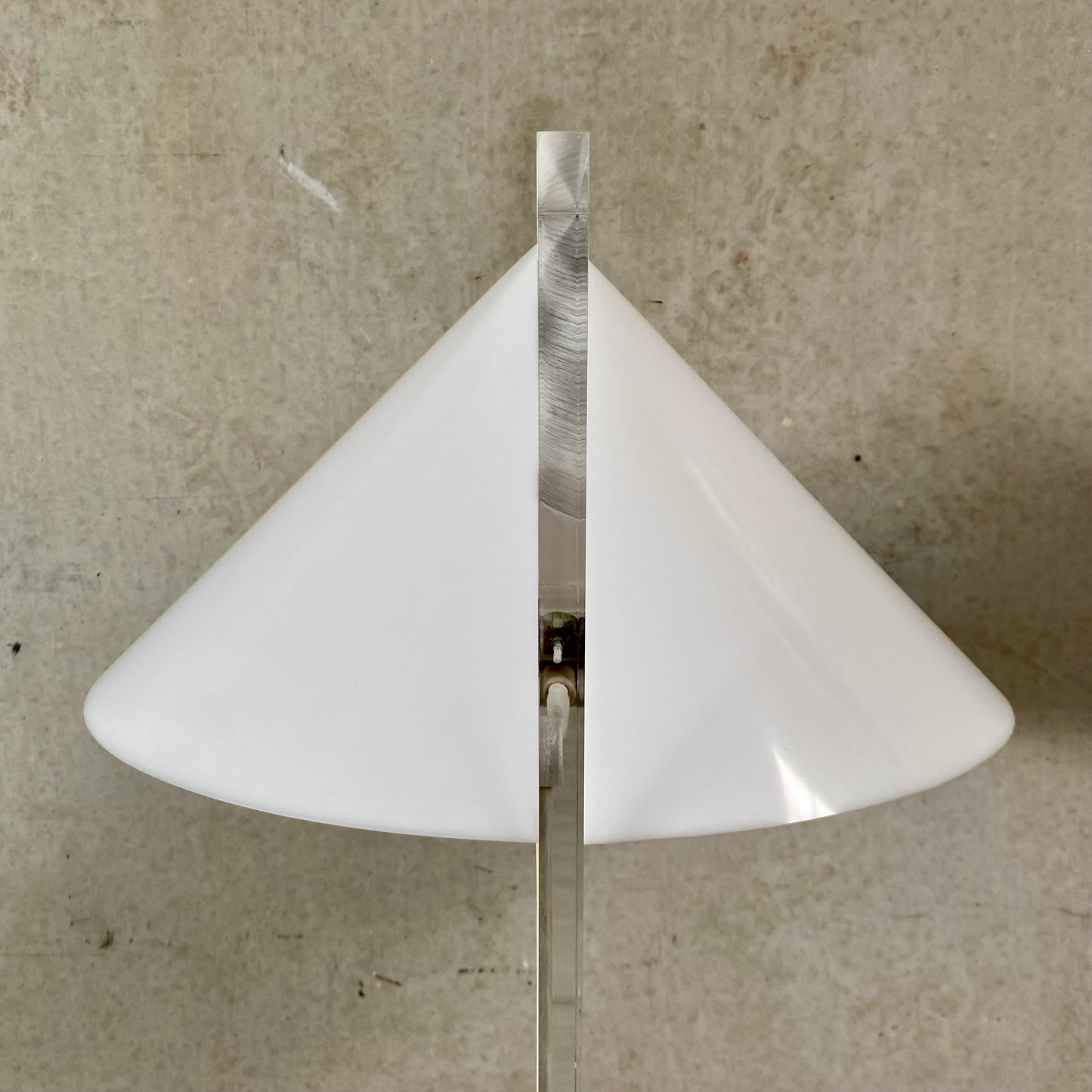 PLEXIGLASS PERSPEX FLOOR LAMP 'CONE' HARCO LOOR HAARLEM, NETHERLANDS 1970S