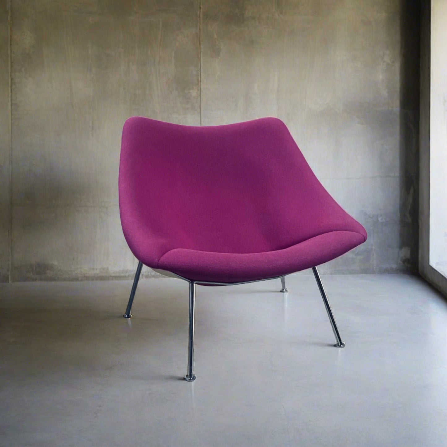 Fauteuil lounge violet Oyster « F157 » de Pierre Paulin pour Artifort, Pays-Bas, 1970