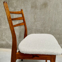 Load image into Gallery viewer, SET FOR 4 ROSEWOOD DINING CHAIRS WITH BOUCLÉ UPHOLSTERY FOR TOPFORM, NETHERLANDS 1960S
