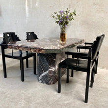 Load image into Gallery viewer, Ox-blood Red &#39;rosso Levanto&#39; Marble Dining Table, Italy 1970
