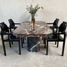 Load image into Gallery viewer, Ox-blood Red &#39;rosso Levanto&#39; Marble Dining Table, Italy 1970
