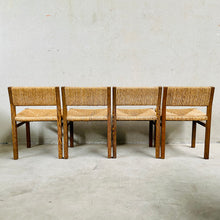 Load image into Gallery viewer, 4 &#39;se82&#39; Wengé &amp; Wicker Dining Chairs by Martin Visser &amp; Walter Antonis for &#39;t Spectrum, Netherlands 1960
