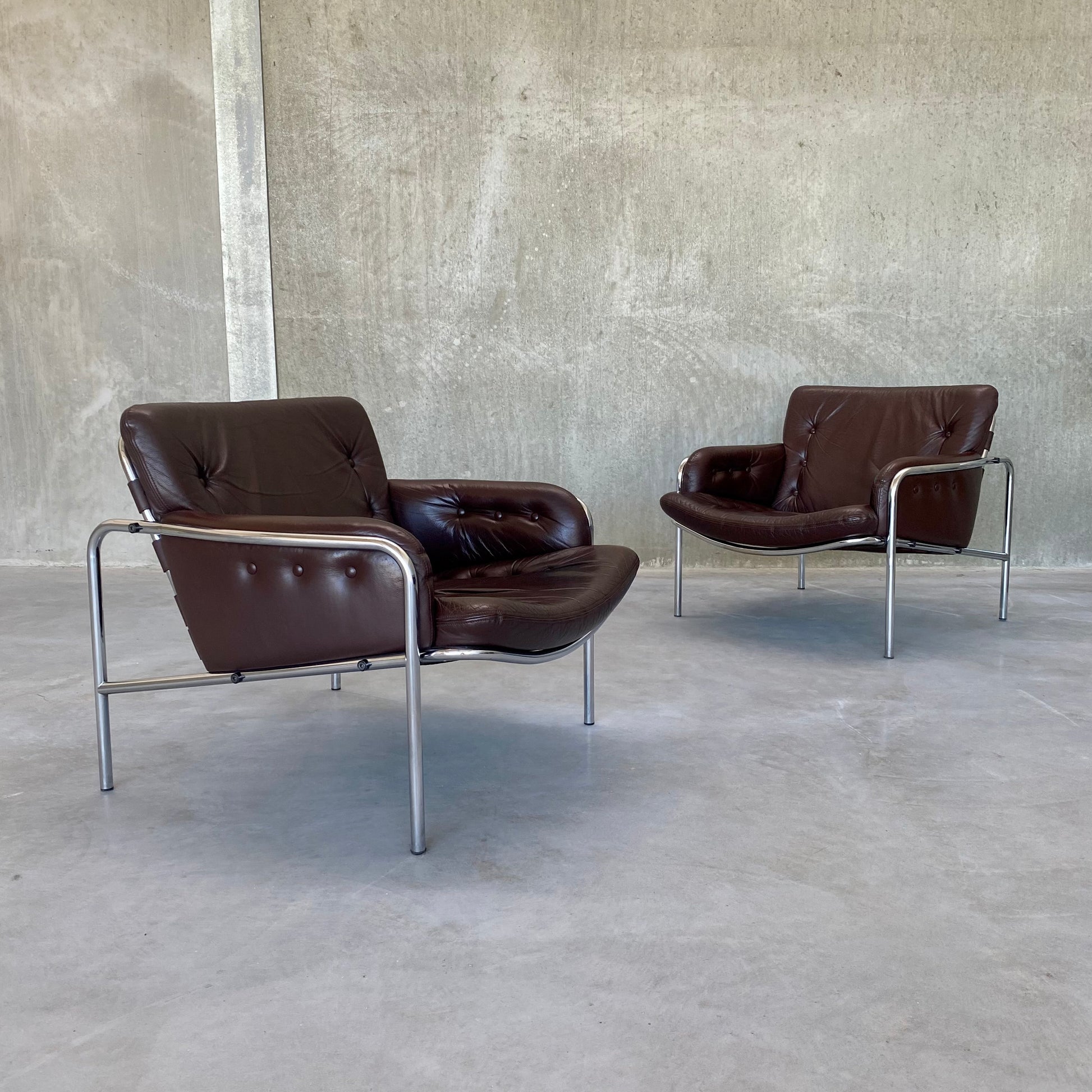 SET OF TWO ARMCHAIRS "OSAKA ZS08" BY MARTIN VISSER FOR 'T SPECTRUM, NETHERLANDS 1969S