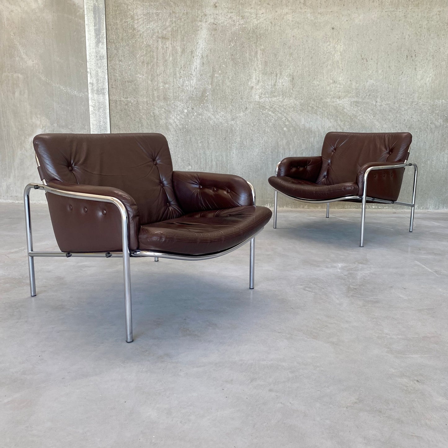SET OF TWO ARMCHAIRS "OSAKA ZS08" BY MARTIN VISSER FOR 'T SPECTRUM, NETHERLANDS 1969S