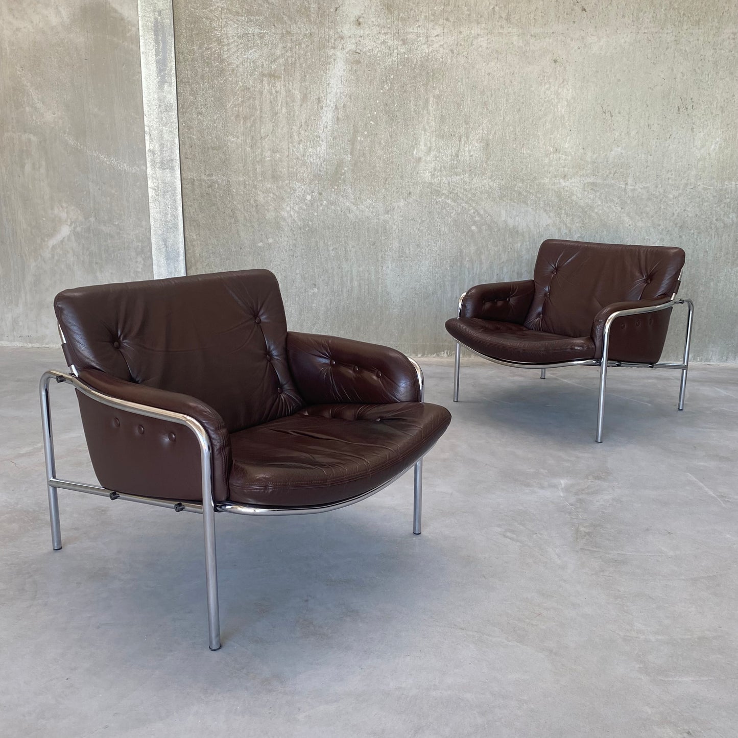 SET OF TWO ARMCHAIRS "OSAKA ZS08" BY MARTIN VISSER FOR 'T SPECTRUM, NETHERLANDS 1969S